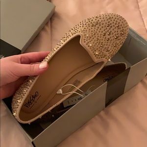 Mossimo Taupe Loafers with studs